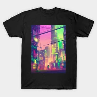 Japan Neon City Lights T-Shirt